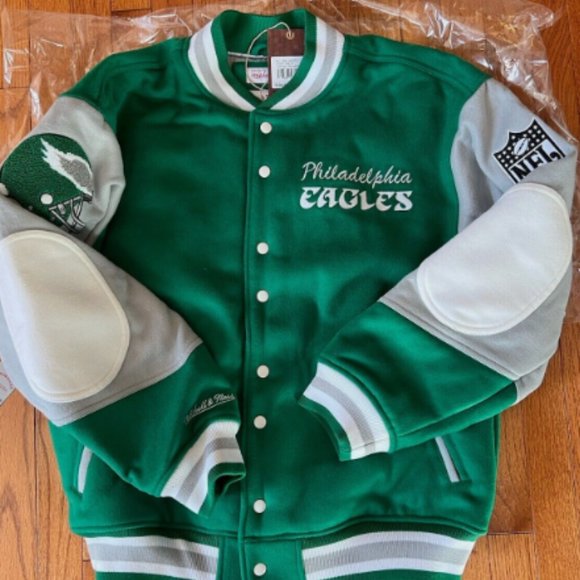 AUTHENTIC Mitchell & Ness Team Varsity Princess Diana Jacket Philadelphia Eagles - Picture 3 of 11